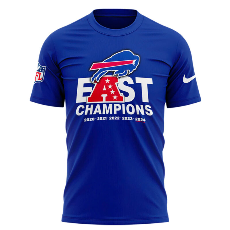 Buffalo Bills 2024 AFC East Division Champions "BEAST OF THE EAST" Tee - Image 3