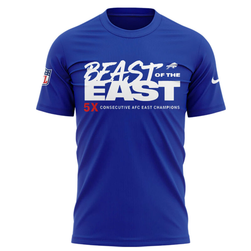 Buffalo Bills Nike 2024 AFC East Division Champions Tee (Blue, Red, Gray, Black) - Image 2