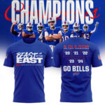 Buffalo Bills Nike 2024 AFC East Division Champions Tee (Blue, Red, Gray, Black)