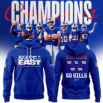 Buffalo Bills Nike 2024 AFC East Division Champions Hoodie (Blue, Red, Gray, Black)