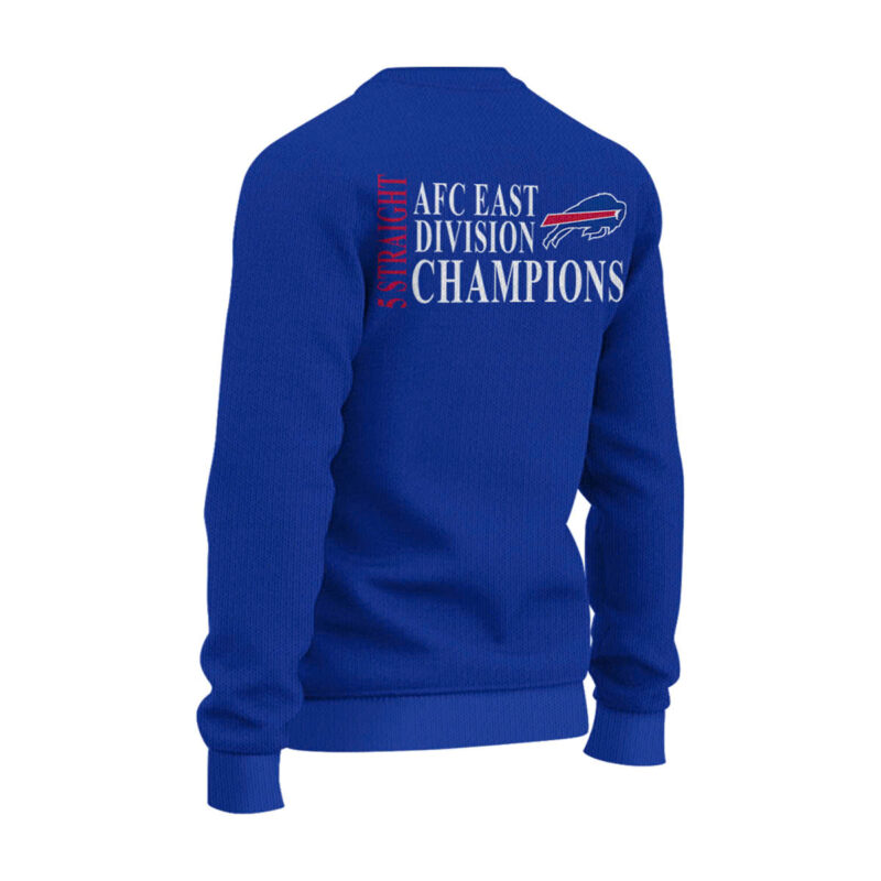 Buffalo Bills Nike 2024 AFC East Division Champions Sweater (Blue, Red, Gray, Black) - Image 3