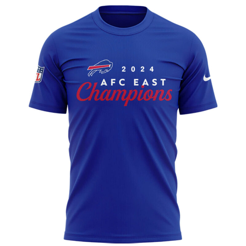 Buffalo Bills Nike 2024 AFC East Division Champions Tee (Blue, Red, Gray, Black) - Image 2