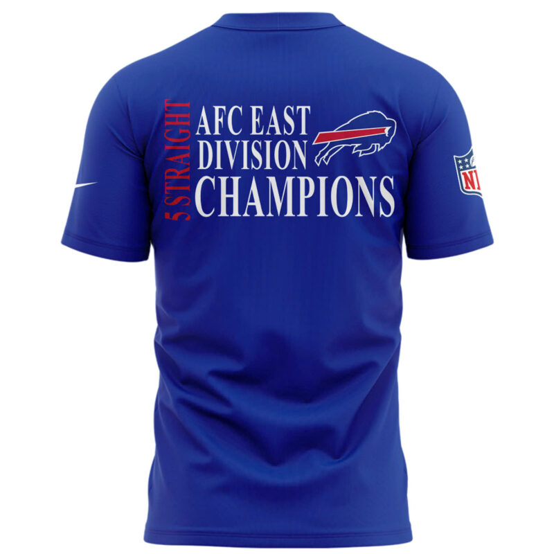 Buffalo Bills Nike 2024 AFC East Division Champions Tee (Blue, Red, Gray, Black) - Image 3