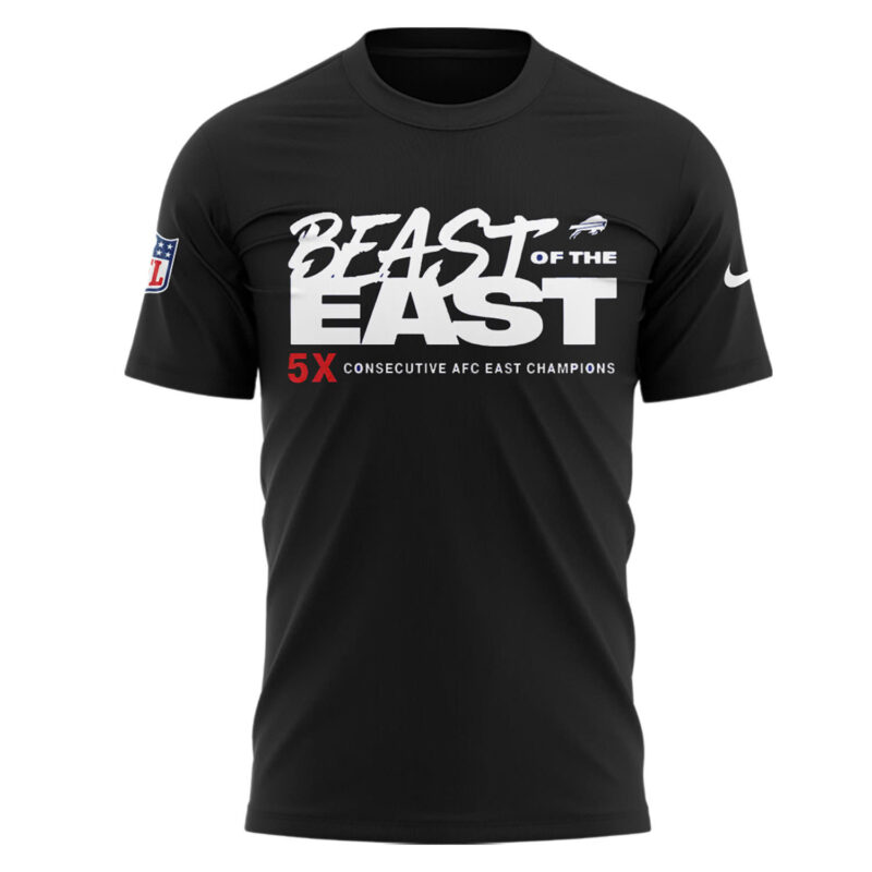 Buffalo Bills Nike 2024 AFC East Division Champions Tee (Blue, Red, Gray, Black) - Image 6