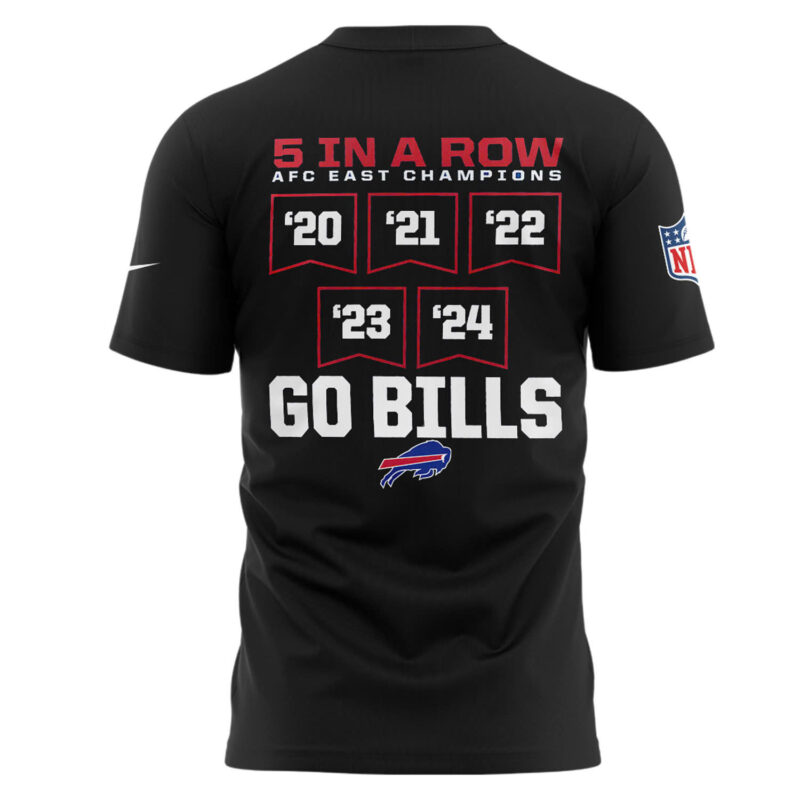 Buffalo Bills Nike 2024 AFC East Division Champions Tee (Blue, Red, Gray, Black) - Image 7