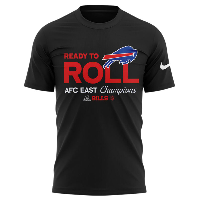 Buffalo Bills Nike 2024 AFC East Division Champions Locker Room Trophy Collection Tee (Blue, Red, Gray, Black) - Image 8