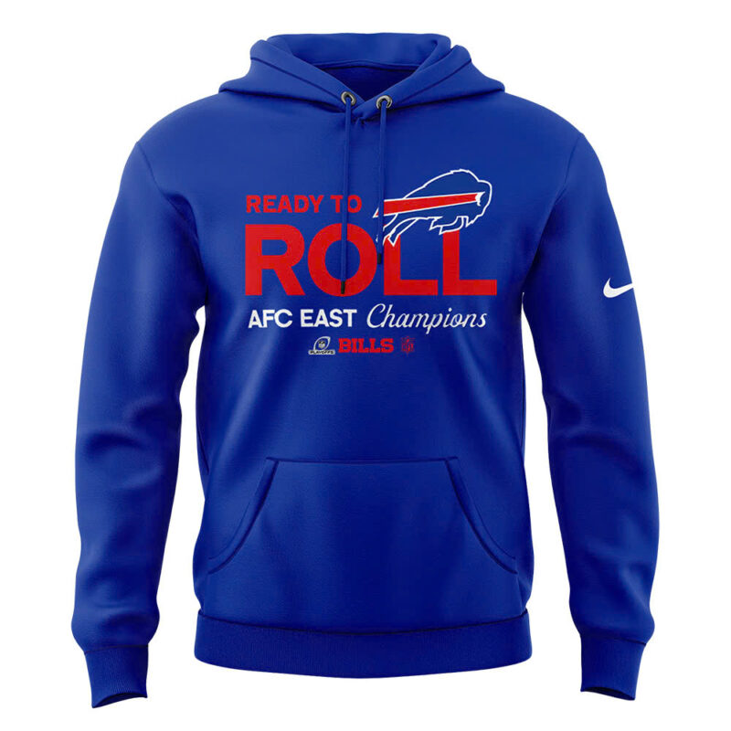 Buffalo Bills Nike Heather Gray 2024 AFC East Division Champions Locker Room Trophy Collection Pullover Hoodie (Blue, Red, Gray, Black) - Image 8