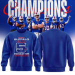 Fanatics Buffalo Bills 5 Straight AFC East Division Champions Sweatshirt (Blue, Red, Gray, Black)