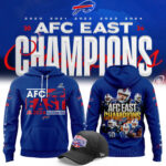 Buffalo Bills Nike 2024 AFC East Division Champions Premium Limited Pullover Hoodie V2