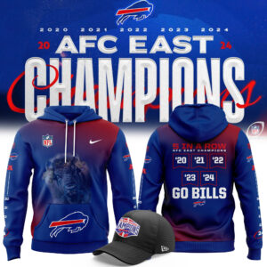 Buffalo Bills Nike 2024 AFC East Division Champions Premium Limited Pullover Hoodie