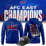 Buffalo Bills Nike 2024 AFC East Division Champions Premium Limited Pullover Hoodie V3