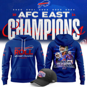 Buffalo Bills Nike 2024 AFC East Division Champions Premium Limited Pullover Hoodie V4
