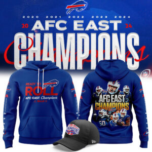 Buffalo Bills Nike 2024 AFC East Division Champions Premium Limited Pullover Hoodie V5