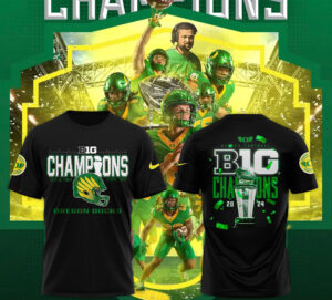 Oregon Ducks 2024 Big Ten Football Conference Champions Tshirt