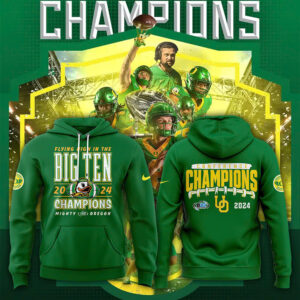 Oregon Ducks 2024 Big Ten Football Conference Champions Premium Edition Hoodie