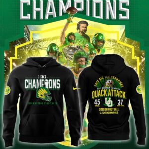 Oregon Ducks 2024 Big Ten Football Conference Champions Pullover Hoodie