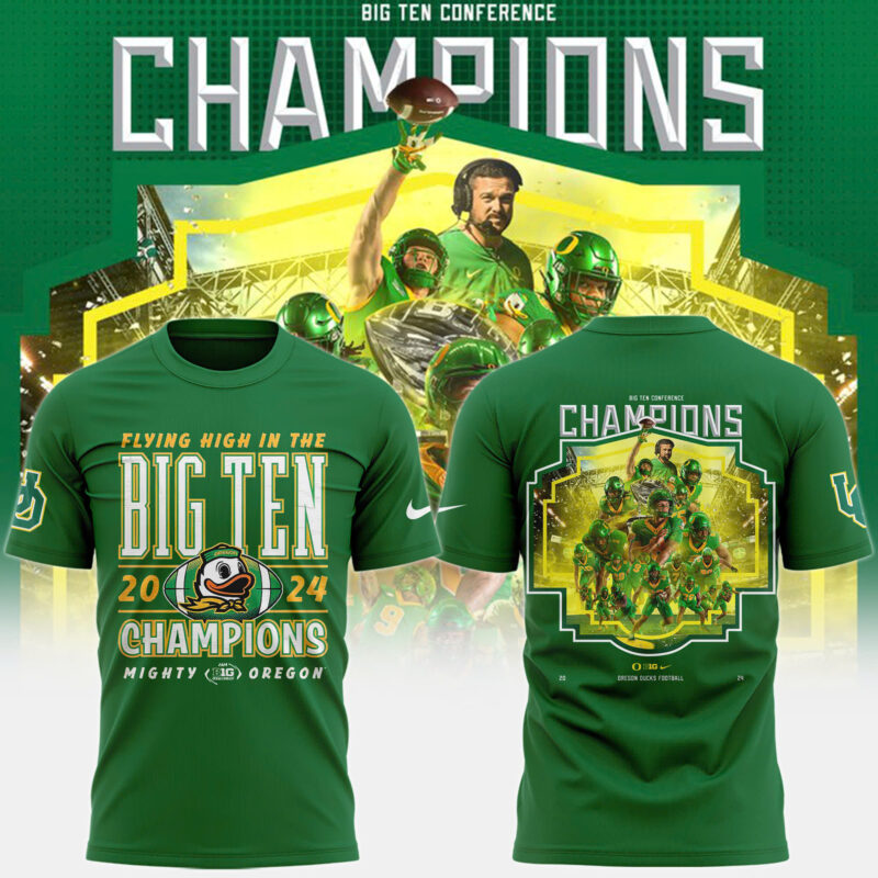 Oregon Ducks 2024 Big Ten Football Conference Champions Locker Room Special Premium Limited Tee