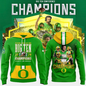 Oregon Ducks 2024 Big Ten Football Conference Champions Locker Room Premium Limited Hoodie