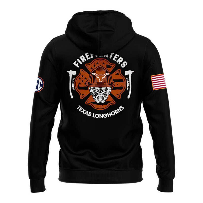 Texas Longhorns x 2024 Firefighter Appreciation Night Premium Limited Pullover Hoodie - Image 3