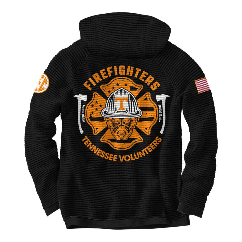 Tennessee Volunteers Football x 2024 Firefighter Appreciation Night Premium Limited Waffle Hoodie - Image 3