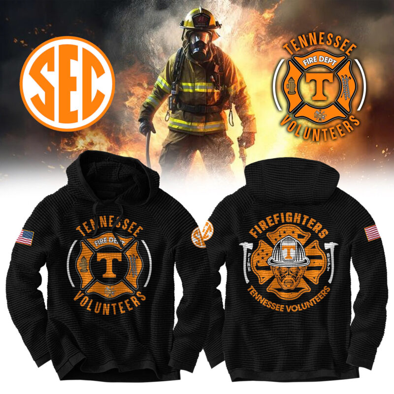 Tennessee Volunteers Football x 2024 Firefighter Appreciation Night Premium Limited Waffle Hoodie