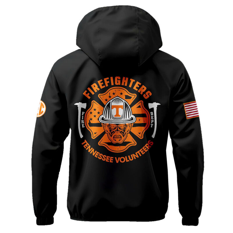 Tennessee Volunteers Football x 2024 Firefighter Appreciation Night Premium Limited Pullover Wind Jacket - Image 3