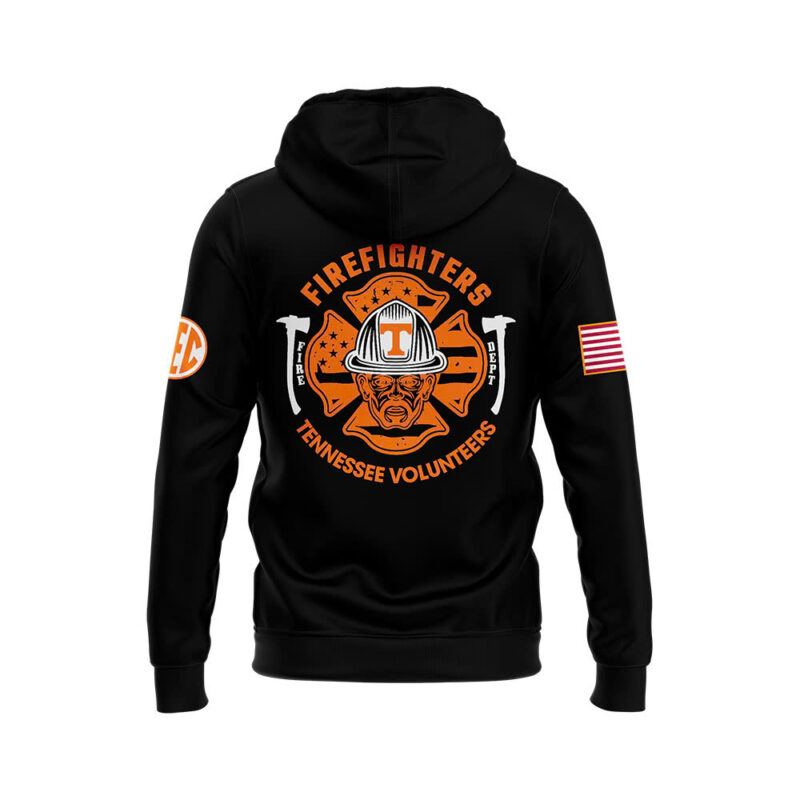 Tennessee Volunteers Football x 2024 Firefighter Appreciation Night Premium Limited Pullover Zip Hoodie - Image 3