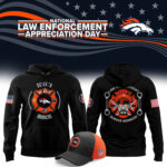 Men's Denver Broncos 2024 First Responders Law Enforcement Appreciation Day Premium Limited Pullover Hoodie
