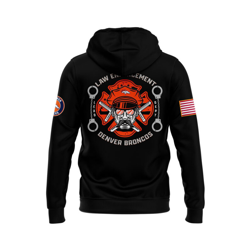Men's Denver Broncos 2024 First Responders Law Enforcement Appreciation Day Premium Limited Pullover Hoodie - Image 3