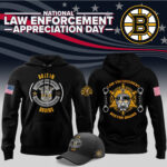 Boston Bruins 2024 Law Enforcement Appreciation Day Premium Limited Pullover Hoodie