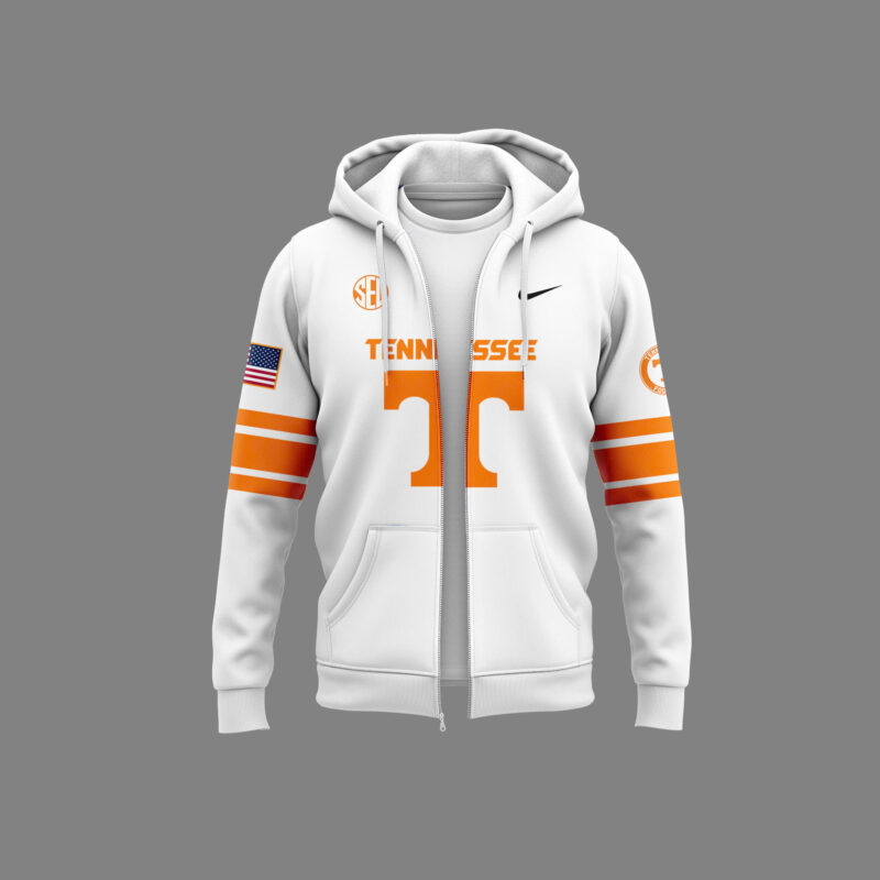 Tennessee Volunteers Football x 2024 Firefighter Appreciation Night Premium Limited Pullover Zip Hoodie - Image 2