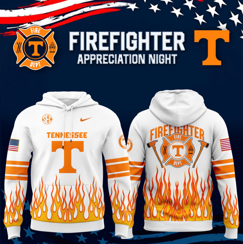 Tennessee Volunteers Football  x 2024 Firefighter Appreciation Night Premium Limited Hoodie V2