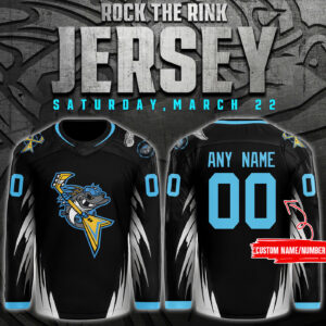 Toledo Walleye x 2025 Rock The Rink Night Limited Edition Personalized Jersey
