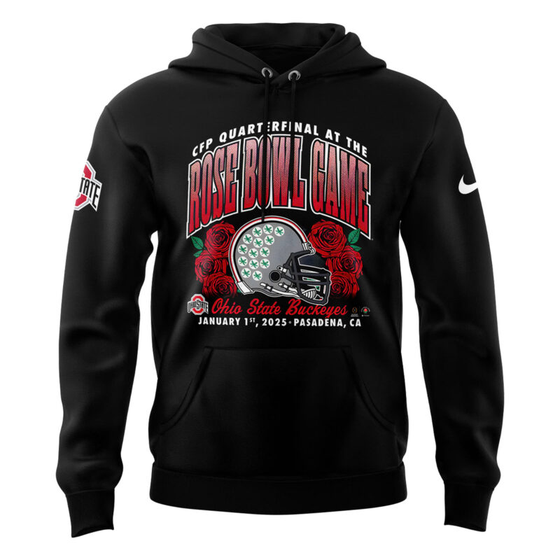 Limited Edition Ohio State Buckeyes Rose Bowl Game Hoodie - Image 2