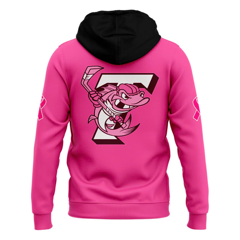 Toledo Walleye x 2025 Pink in the Rink Premium Limited Pullover Hoodie - Image 3