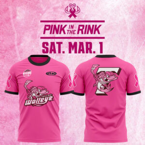Toledo Walleye x 2025 Pink in the Rink Limited Edition Tee