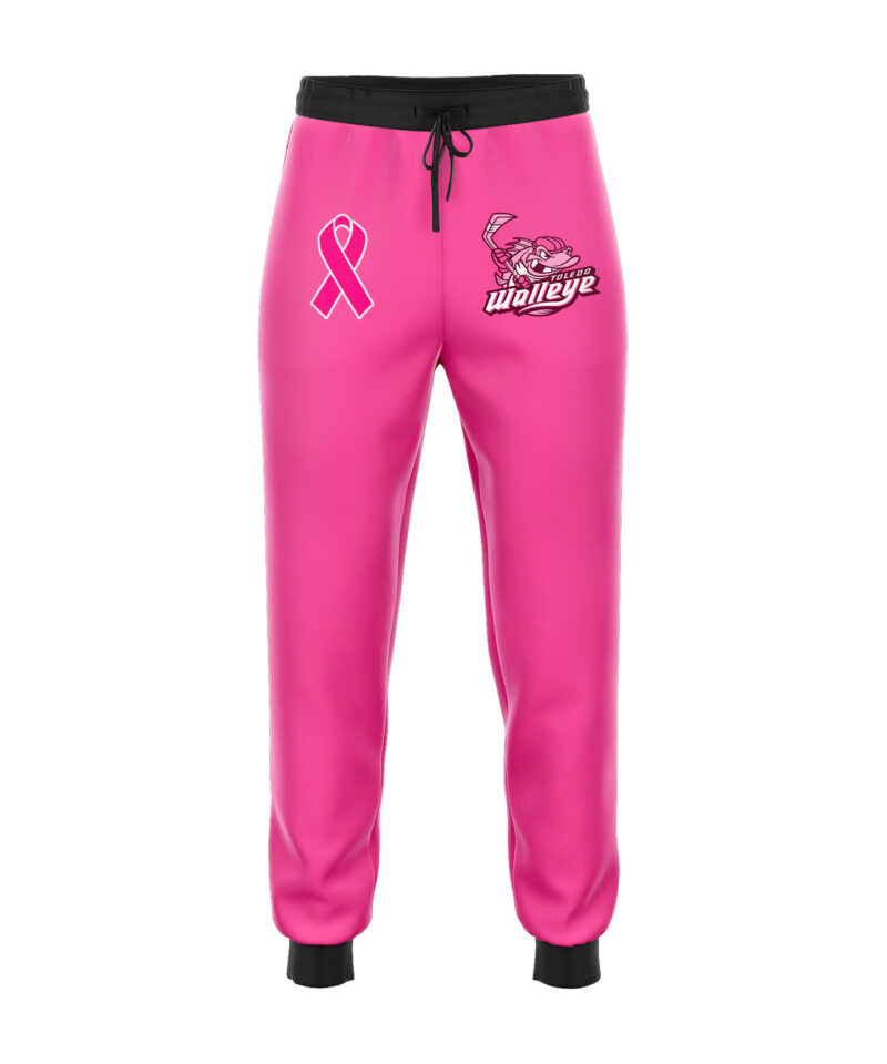 Toledo Walleye x 2025 Pink in the Rink Limited Edition Pullover Wind Jacket - Image 6