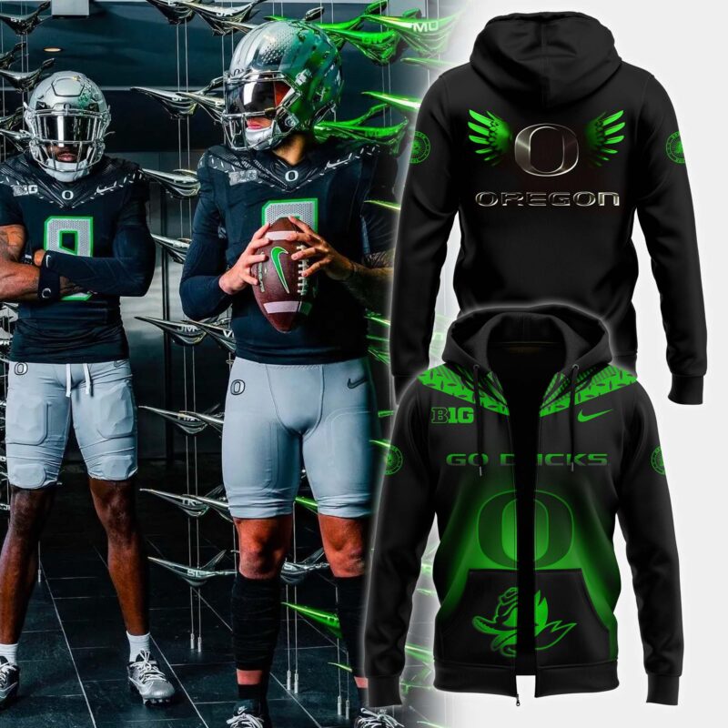 Oregon Football Game 12 Premium Limited Pullover Zip Hoodie