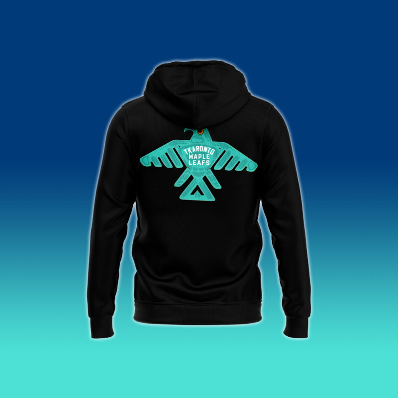 Toronto Maple Leafs 2024 Indigenous Heritage Night Premium Limited Pullover Zip Hoodie - Image 3