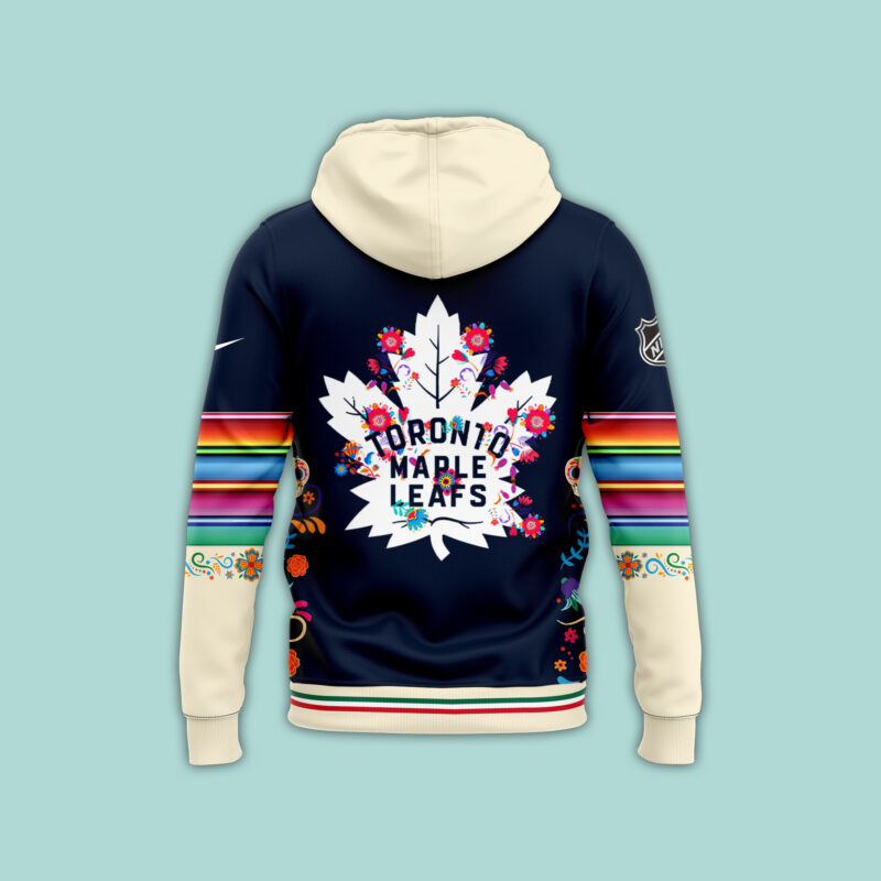 Unisex Nike Pro Toronto Maple Leafs 2024 NHL Dia De Los Muertos Premium Limited Zip Hoodie - Image 3