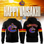 Limited Edition Vancouver Canucks Happy Vaisakhi Black Hoodie 2025