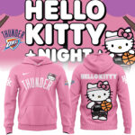Limited Edition Oklahoma City Thunder x Hello Kitty Hoodie Pink 2024