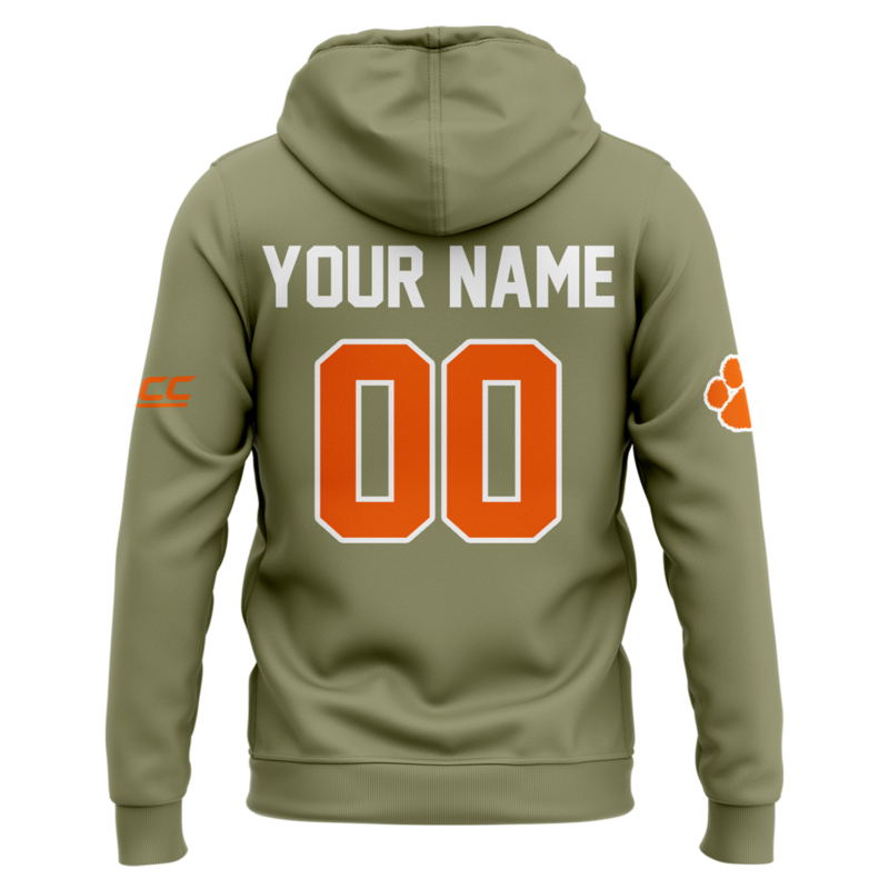 Special New Clemson Baseball Military Appreciation ZipHoodie 2025 - Image 3