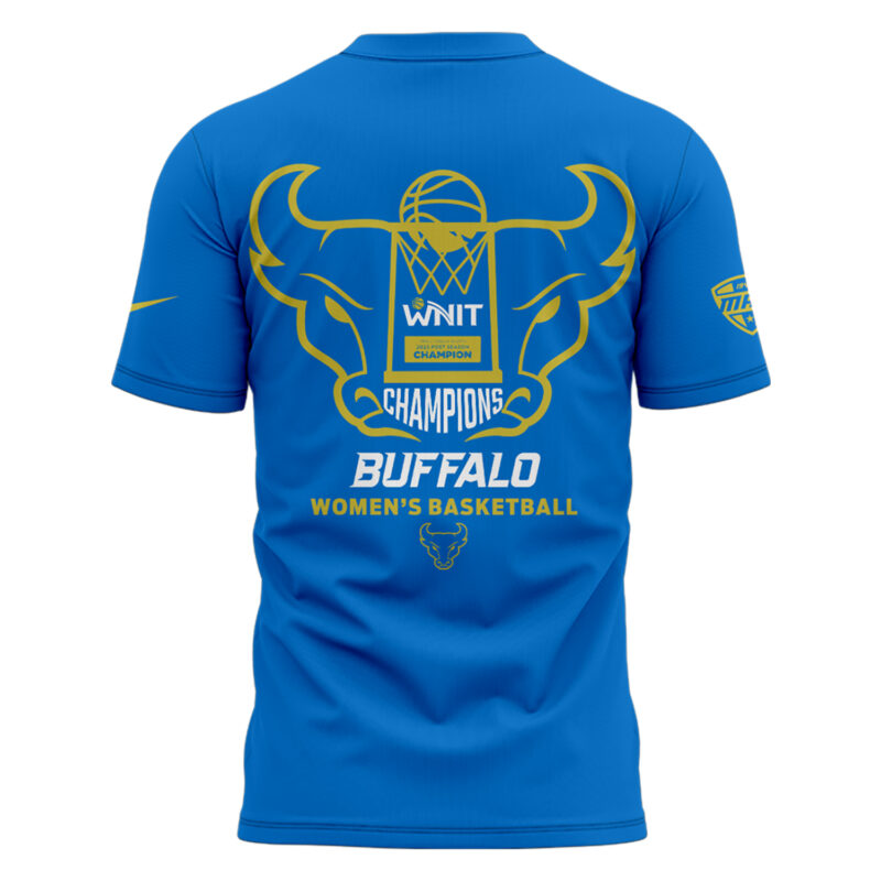 Buffalo Women's Basketball WNIT Champions Tshirt Royal blue limited edition. - Image 3