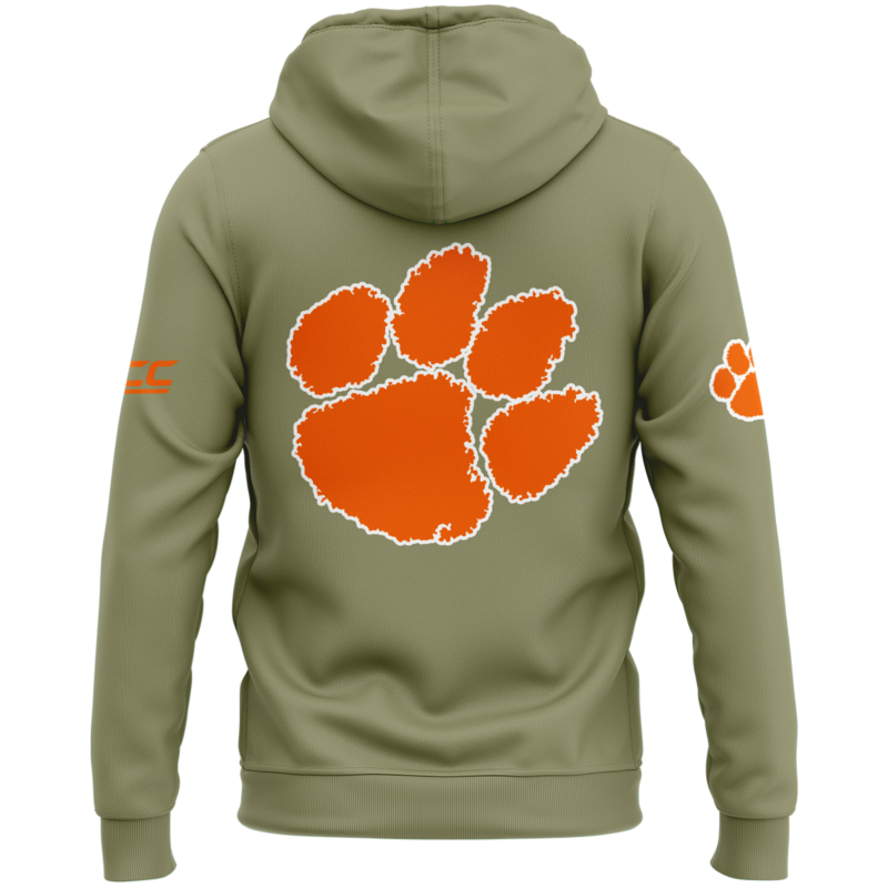 Limited Edition Clemson Baseball Military Appreciation ZipHoodie 2025 - Image 3