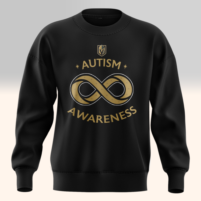 Special New Autism Awareness Knight Black Sweat 2025 - Image 2
