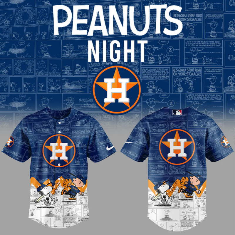 Houston Astros 75th Anniversary of Peanuts New Jersey (Copy)