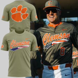 Limited Edition Clemson Baseball Military Appreciation Tshirt 2025