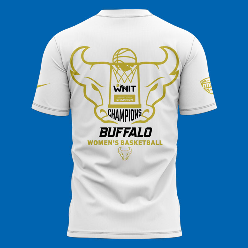 Buffalo Women's Basketball WNIT Champions Tshirt White limited edition. - Image 3