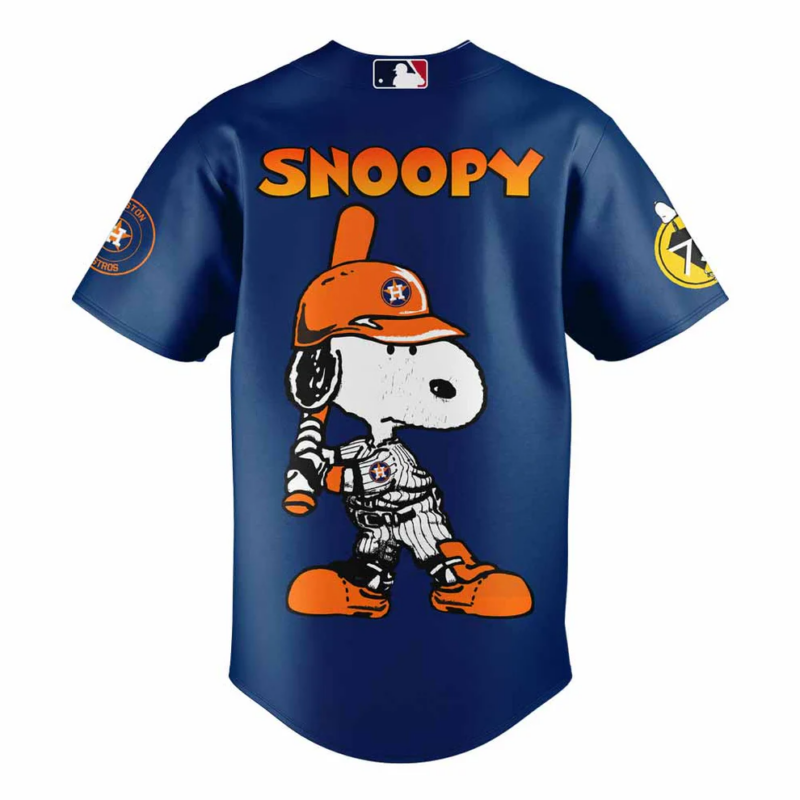 Houston Astros 75th Anniversary of Peanuts New Jersey - Image 3